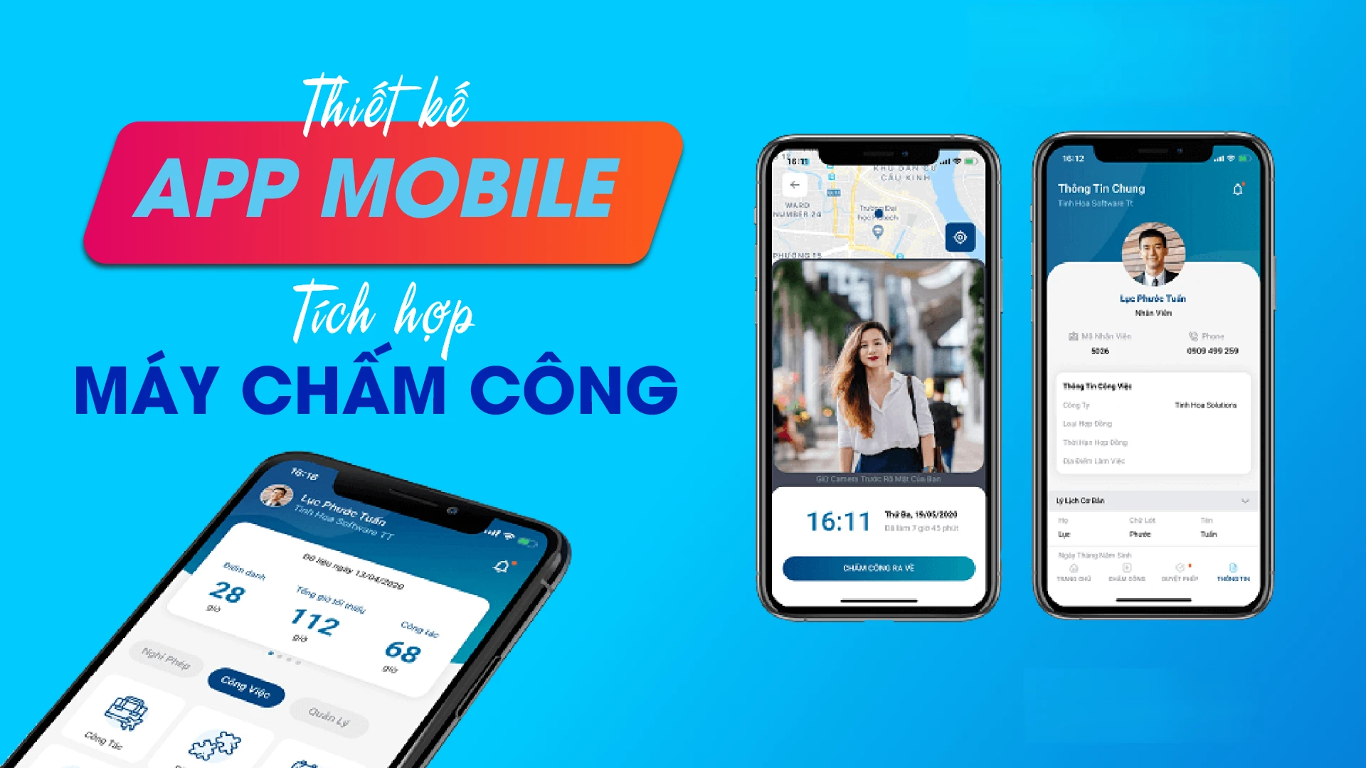 Thiết kế App Mobile tích hợp máy chấm công