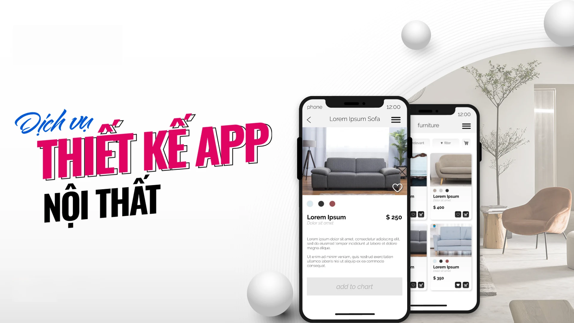Dịch vụ thiết kế app nội thất